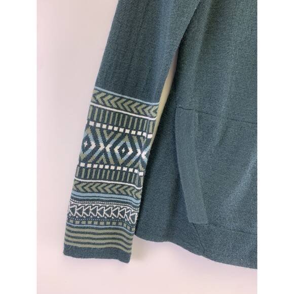 Krimson Klover Hailey Hoodie Sweater Pullover Green Merino Wool Silk Blend XS - Picture 3 of 12